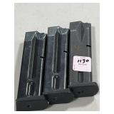 (3) BERETTA 9MM MAGAZINES - (2) 10 RD (1) 15 RD