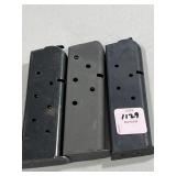 (3) .45 ACP 7 ROUND MAGAZINES