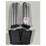 (2) SPRINGFIELD 19RD 9MM MAGAZINES IN HOLSTER