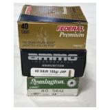 75 RDS ASSTD .40 S&W AMMO
