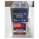 50 RDS .22 WMR AMMO 40 GR FMJ