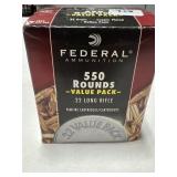 550 RDS FEDERAL .22 LR AMMO