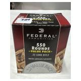 550 RDS FEDERAL .22 LR AMMO