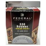 550 RDS FEDERAL .22 LR AMMO