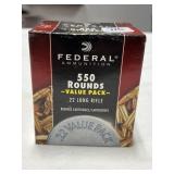 550 RDS FEDERAL .22 LR AMMO