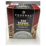 550 RDS FEDERAL .22 LR AMMO