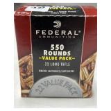 550 RDS FEDERAL .22 LR AMMO