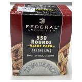 550 RDS FEDERAL .22 LR AMMO