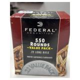 550 RDS FEDERAL .22 LR AMMO