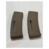 (2) MAGPUL PMAG 30 ROUND MAGAZINES FOR 5.56x45