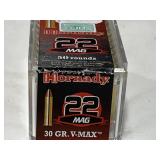 50 RDS HORNADY .22 MAG AMMO