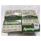 100 RDS REMINGTON .20 GA SHOTGUN SHELLS