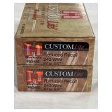 40 RDS HORNADY .243 WIN AMMO 87 GR SST