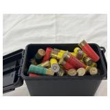 AMMO BOX CONTAINING LOOSE .20 GA SHOTGUN SHELLS