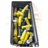 AMMO BOX CONTAINING LOOSE .20 GA SHOTGUN SHELLS