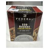 550 RDS FEDERAL .22 LR AMMO
