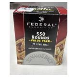 550 RDS FEDERAL .22 LR AMMO