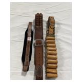 (4) AMMO BELTS & (1) SADDLE MATE GUN SLING