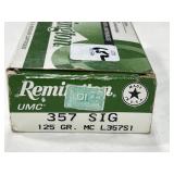 37 RDS REMINGTON .357 SIG AMMO