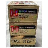 50 RDS ASSTD RELOADED .45 AUTO AMMO