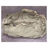 ARMY DUFFLE BAG & A CAMO BAG