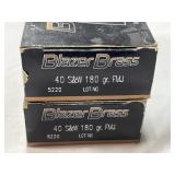 85 RDS BLAZER .40 S&W AMMO 180 GR FMJ