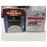 (2) PARTIAL BOXES APPROX 400 TOTAL RDS .22 LR AMMO