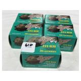 100 RDS BROWN BEAR .223 REM AMMO 55 GR FMJ