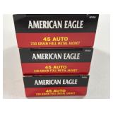 150 RDS AMERICAN EAGLE D.45 AUTO AMMO 230 FMJ