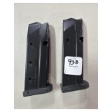 (2) SHIELD ARMS 9MM 15 ROUND MAGAZINES
