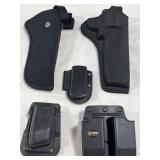BAG OF (10) ASSTD GUN & MAGAZINE HOLSTERS