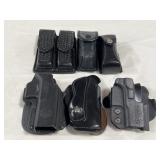 BAG OF (10) ASSTD GUN & MAGAZINE HOLSTERS
