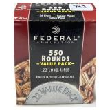 550 RDS FEDERAL .22 LR AMMO
