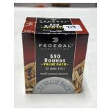 550 RDS FEDERAL .22 LR AMMO