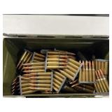 APPROX. 440 RDS ASSTD. RIFLE AMMO IN LARGE METAL