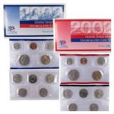 2002 U.S. MINT UNC COIN SET - (U02)