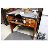 ANTIQUE JEWELERS BENCH W/ PENCIL SHARPENER