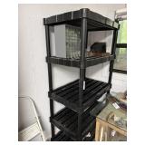 6 foot Rubbermaid shelf and nut bolts cabinet