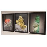 (5) FRAMED PIECES OF WALL ART - FRAMED PUZZLE, -