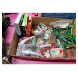 BOX VARIETY OF FISHING LURES, SINKERS, HOOKS &