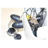 (4) DESK LAMPS, (2) CLAMP ON DESK LAMPS, &