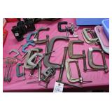 18 PC CLAMPS (DIFFERENT SIZES)
