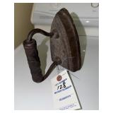 2pc19TH CENTURY CAST IRON SAD IRON