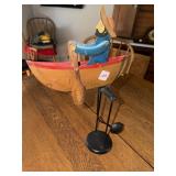 AUTHENTIC MODELS ROW BOAT BALANCING TOY -