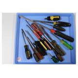 (16) SCREW DRIVERS (DIFFERENT TYPES)