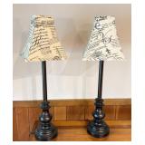 2 Table lamps 30ï¿½ tall