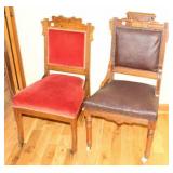 (2) VICTORIAN PARLOR EASTLAKE CHAIRS -