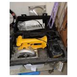 DeWalt Circular saw, battery and charger