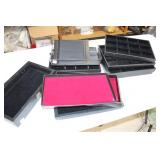 (6) JEWELERS DISPLAY BOXES