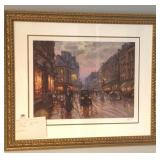 FRAMED "PARIS STREET I" BY VALERY GROMOV -